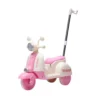 3722-2 Moto Elétrica Infantil com Empurrador - Rosa - 2