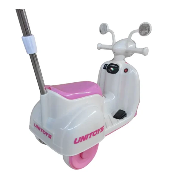 3722-7 Moto Elétrica Infantil com Empurrador - Rosa - 7
