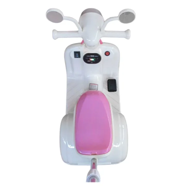 3722-8 Moto Elétrica Infantil com Empurrador - Rosa - 8
