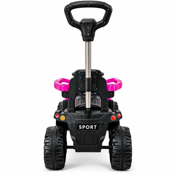 3731-1 Quadriciclo Elétrico com Empurrador Off Road - Rosa
