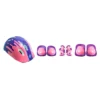 Kit Proteção e capacete Infantil Completo 7 peças