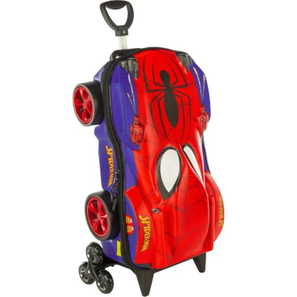 3800AM23-1 Mala Infantil Homem Aranha 3D com Rodinhas