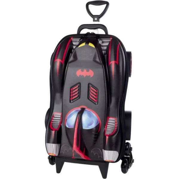 3805PM19-3 Mala Infantil Batman 3D com Rodinhas - Preta - 3