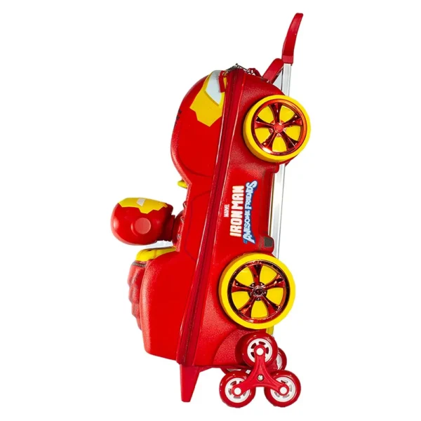 3850PM25-1 Mala Infantil Homem de Ferro 3D com Rodinhas - Vermelha