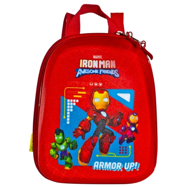 Mochila Infantil Homem de Ferro Tamanho P - Vermelha