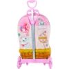 Mala Infantil Gatinha Marie 3D com Rodinhas - Rosa - 4