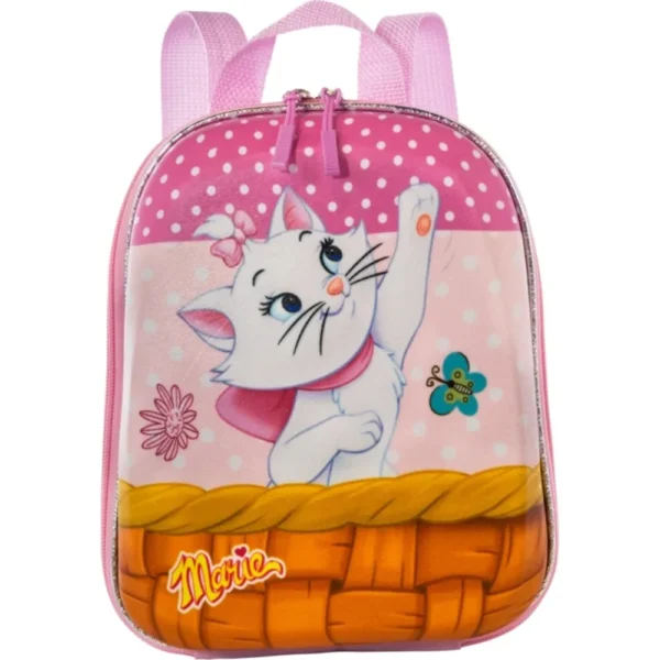 Mochila Infantil Gatinha Marie Tamanho P - Rosa