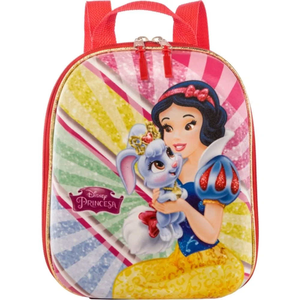 3855LX23-1 Mochila Infantil Branca de Neve Tamanho P - Vermelha