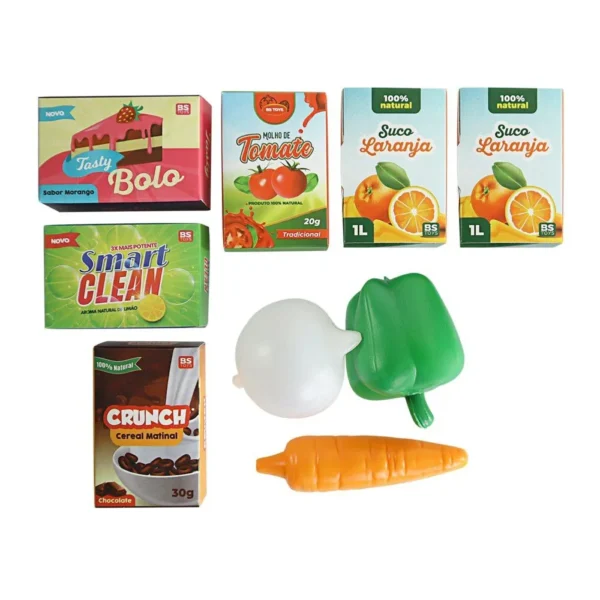 576-4 Cesta Supermercado Brinquedo com Frutas - 4
