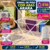 6686-3 Varal de Piso com Abas Arara - Branca - 3