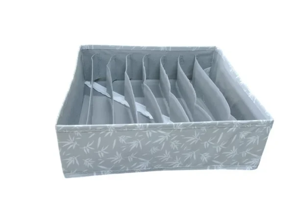 Organizador de Gaveta com 8 Compartimentos - Cinza