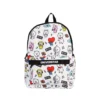 Mochila de Costa Escolar Personagens BT21 - Branca - 2