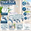 6993-4 Varal Oval Com 16 Prendedores - Cinza - 4