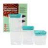 Kit Organizador Hermético Dubai Verde Tiffany 5 Litros - 5