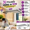 7981-3 Varal de Teto 13kg - Preto - 3