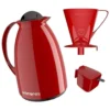 Kit Garrafa Termica Café Prático com Açucareiro com Colher e Suporte para Filtro - 3