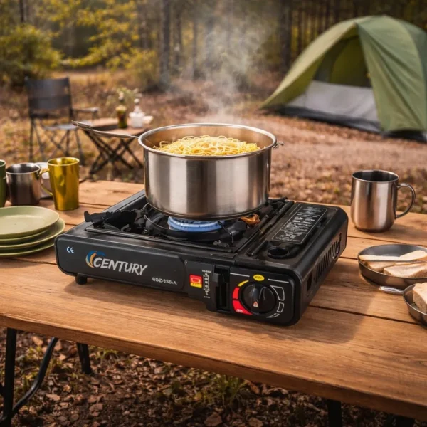 802323-2 Fogareiro Portátil De Mesa Maleta Para Camping e Cozinha - 2