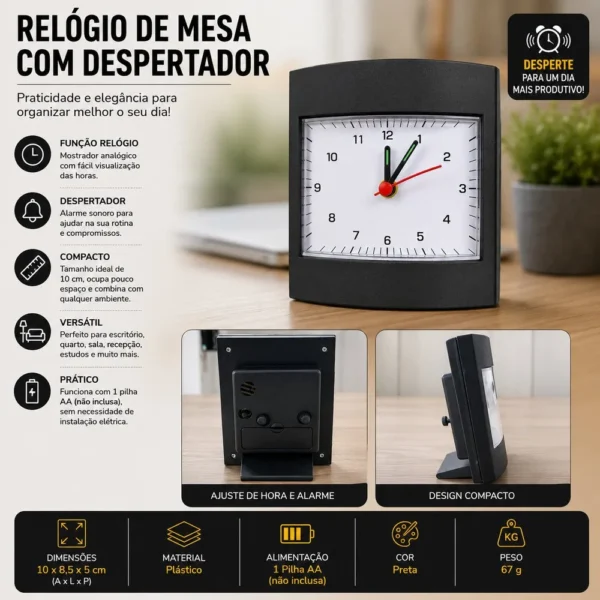 806550-3 Espelho de Mesa Redondo LED para Maquiagem Com USB - Branca - 3
