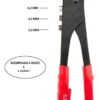807670-3 Rebitador Manual Profissional 9.5 Pol Rebite Ferramenta - 3
