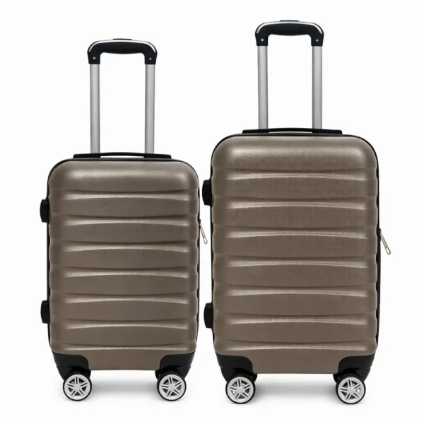 814449-3 Kit 2 Malas de Viagem Com Rodinhas 18'' e 20'' - Cinza - 3