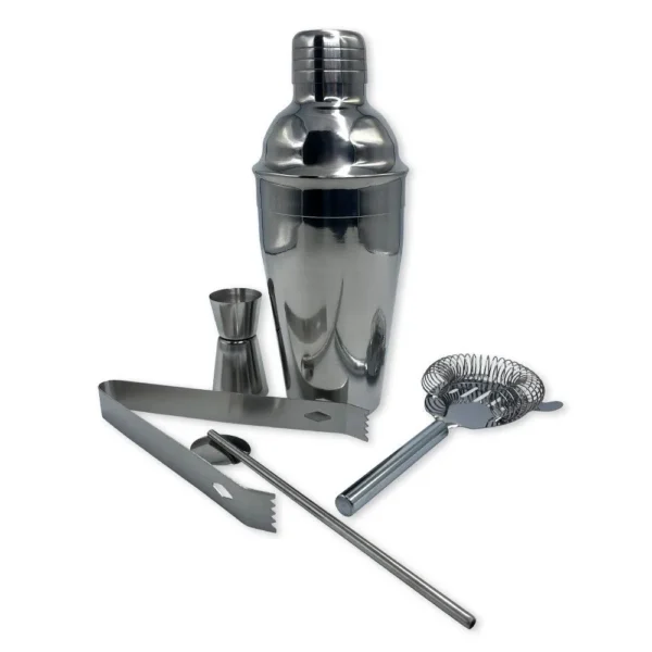 Kit Bar 5pçs Coqueteleira Profissional Aço Inox 550ml Caipirinha - 2