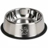 Comedouro Antiderrapante Redondo Para Cachorro e Gato 30cm - Inox - 4