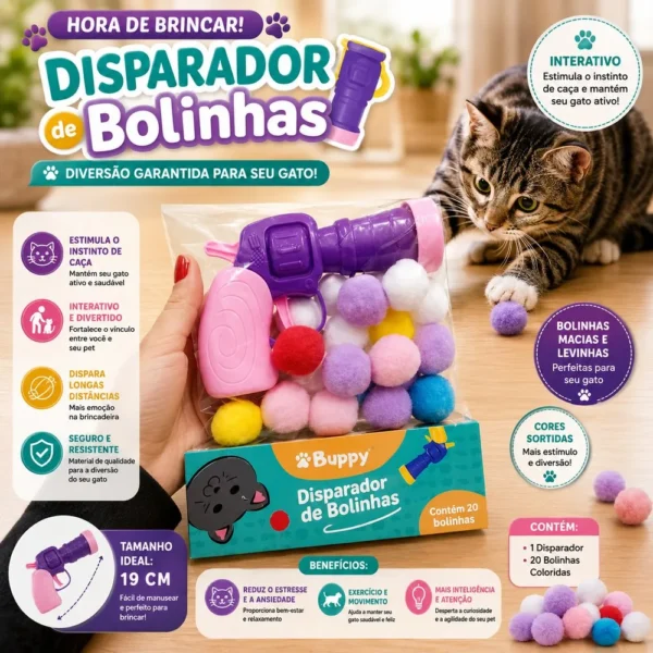 895479-5 Arminhas de Disparo de 20 Bolinhas para Pets - Sortido - 5