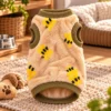 Roupa Vestir Vestir Cachorro Gato para Pet Tigre - Marrom