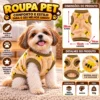 Roupa Vestir Vestir Cachorro Gato para Pet Tigre - Marrom