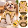 Roupa Vestir Vestir Cachorro Gato para Pet Tigre - Marrom