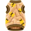 Roupa Vestir Vestir Cachorro Gato para Pet Tigre - Marrom