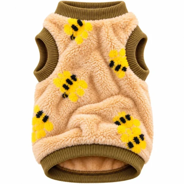 Roupa Vestir Vestir Cachorro Gato para Pet Tigre - Marrom
