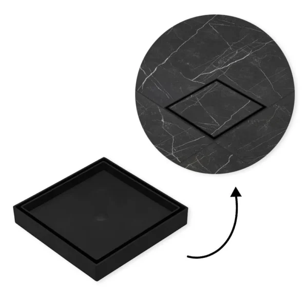 9154-3 Ralo 10x10 Oculto Seca Piso/porcelanato Inteligente Preto - 3