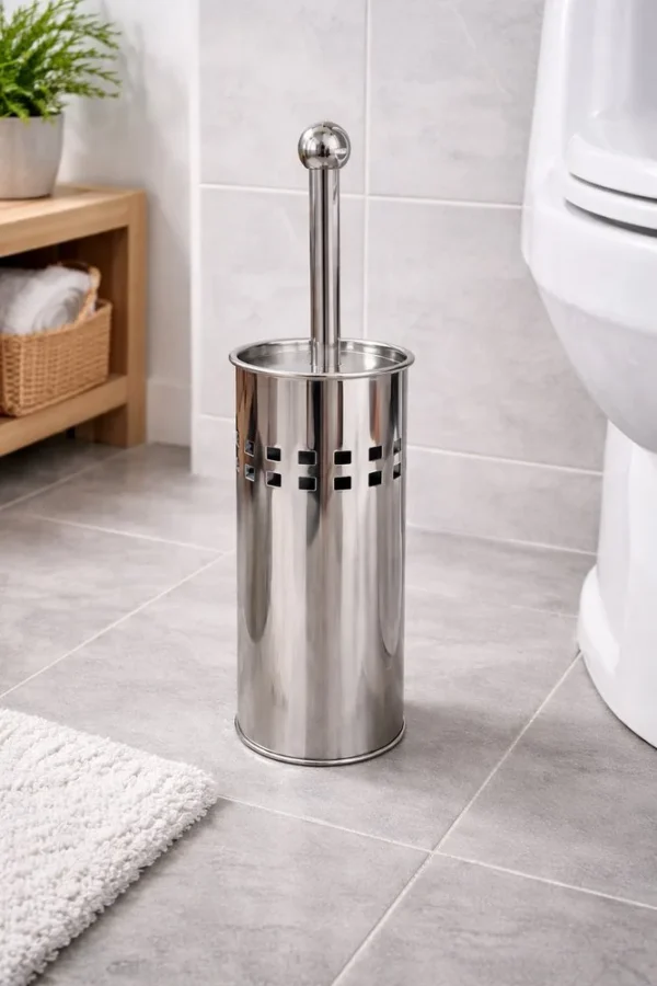 965477-2 Kit Escova Sanitária com Suporte - Inox - 2