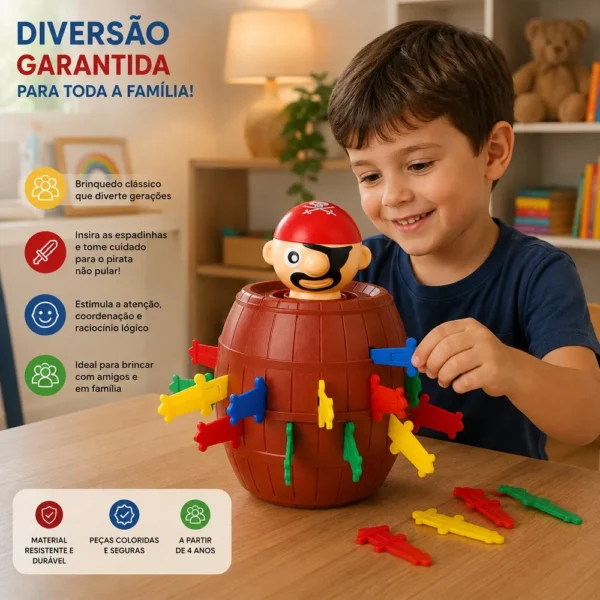 977395-4 Jogo Pula Pirata Com 16 Espadas - 4