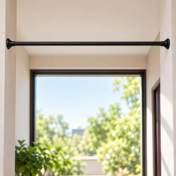 9803-4 Tubo Extensível para Cortina 90cm a 2,10m - Preto - 4