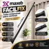 9803-5 Tubo Extensível para Cortina 90cm a 2,10m - Preto - 5