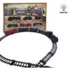 990-1 Trem Locomotivo Infantil Com Luz Trilhos E Vagões