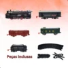 990-2 Trem Locomotivo Infantil Com Luz Trilhos E Vagões - 2