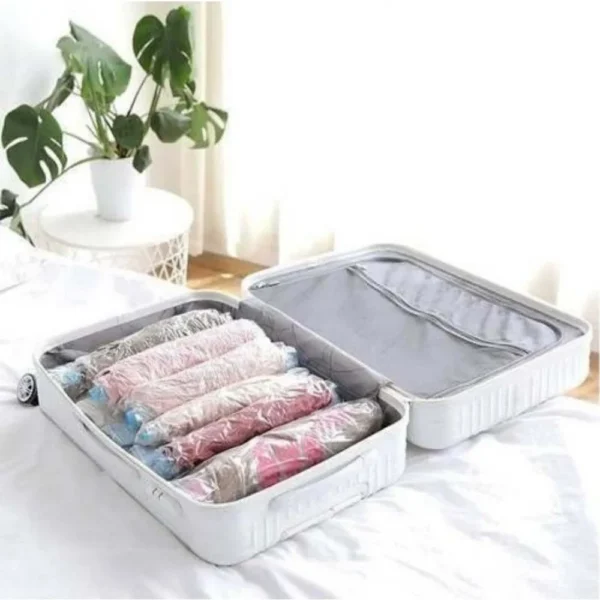 A43770-1 Saco À Vácuo Para Viagem Roupas Organização
