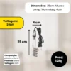 AR0376-3 Ebulidor Elétrico Ferve Água Rápido 1000W- 220V - 3