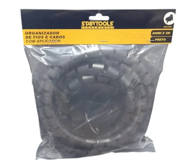 AR0529-1 Organizador de Fios e Cabos com Aplicador 20mmx2m - Preta
