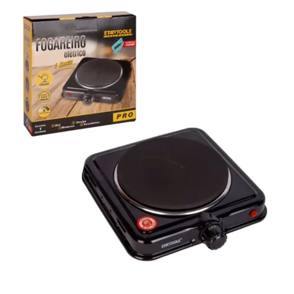 AR0542-1 Fogareiro Elétrico Indução 1 Boca 220V - Preta