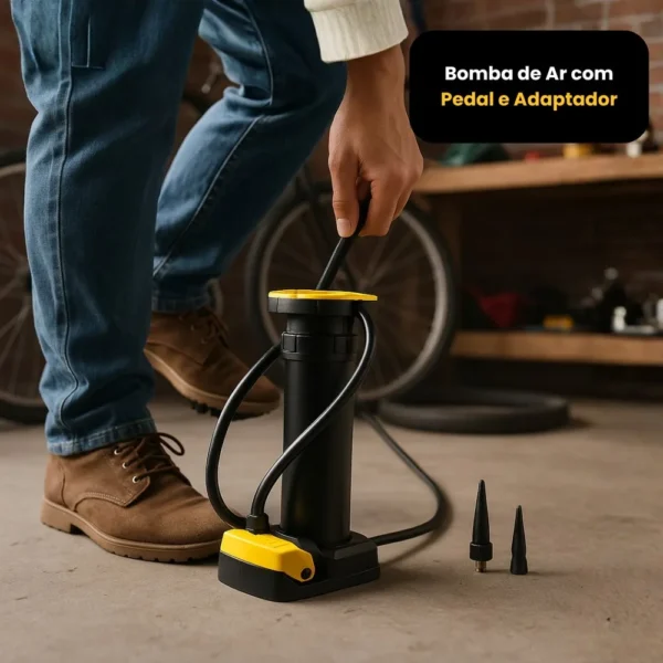 AR0604-3 Bomba de Ar com Pedal e Adaptador - 3