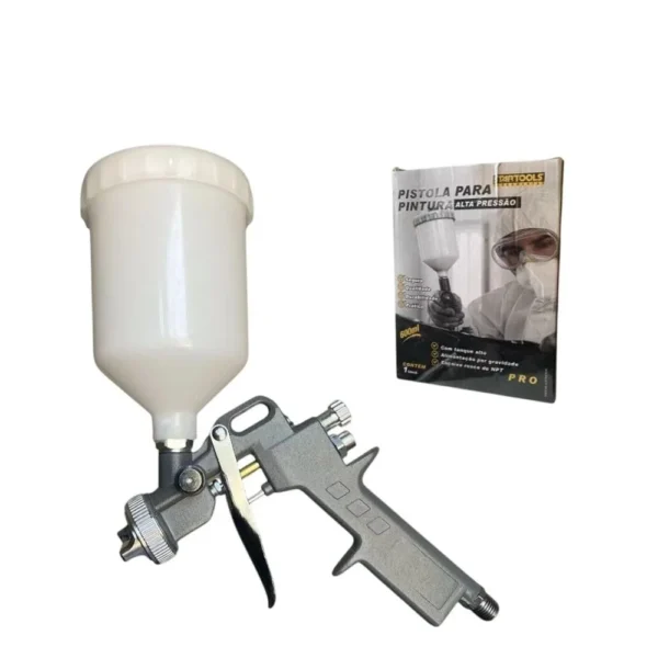 Pistola de Pintura Alta Pressão - 600ml - 4