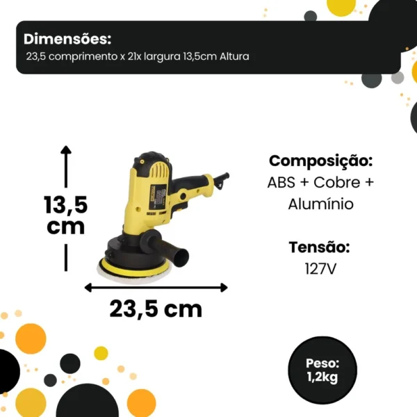 AR0875-5 Politriz Lixadeira Automotiva Profissional 127V - 5