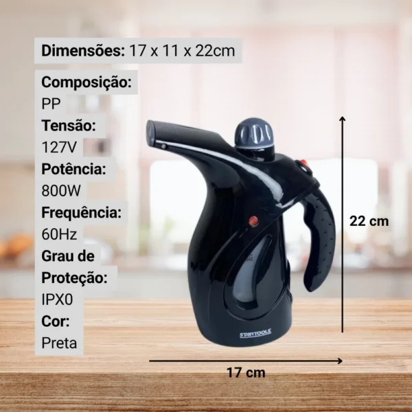 AR0896-3 Passadeira A Vapor 127V - Preta - 3