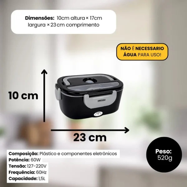 Marmiteira Elétrica Térmica Bivolt - Preta - 4