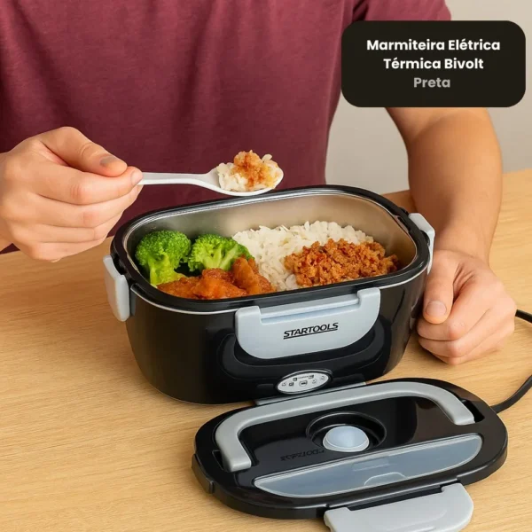 Marmiteira Elétrica Térmica Bivolt - Preta - 6