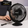 AR0957-4 Ventilador de Mesa Redondo Portátil com USB - Preta - 4